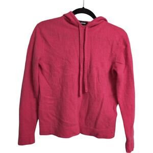 NAADAM Pink Long Sleeve Drawstring Hooded Cashmere Hoodie Sweater Size XS